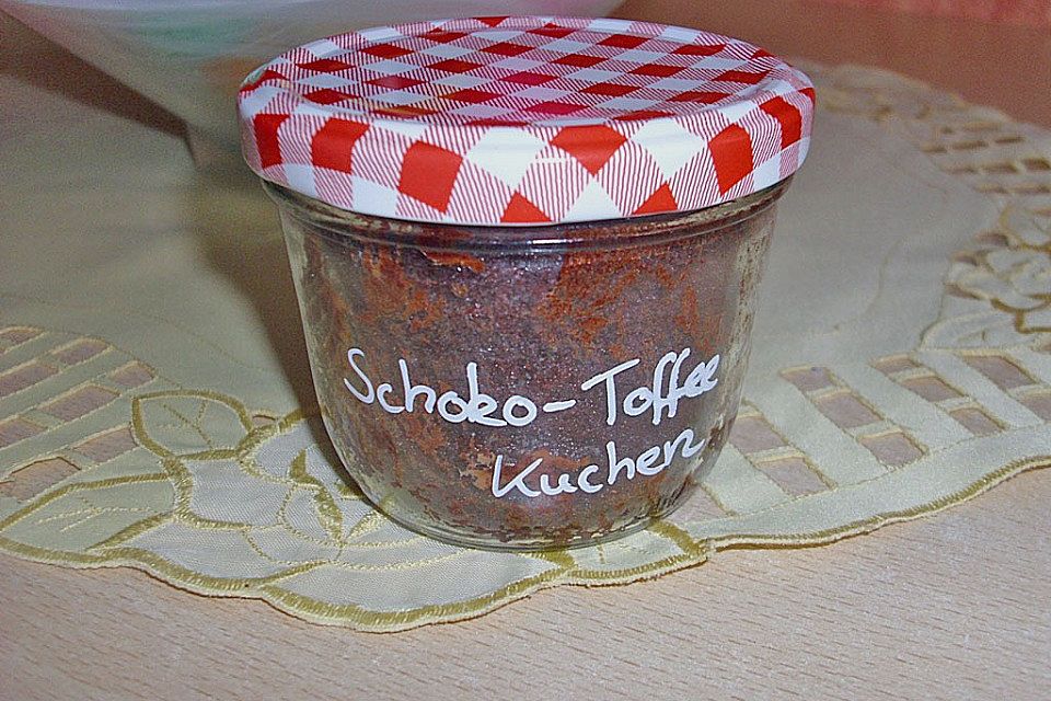 Schoko - Toffee - Kuchen im Glas