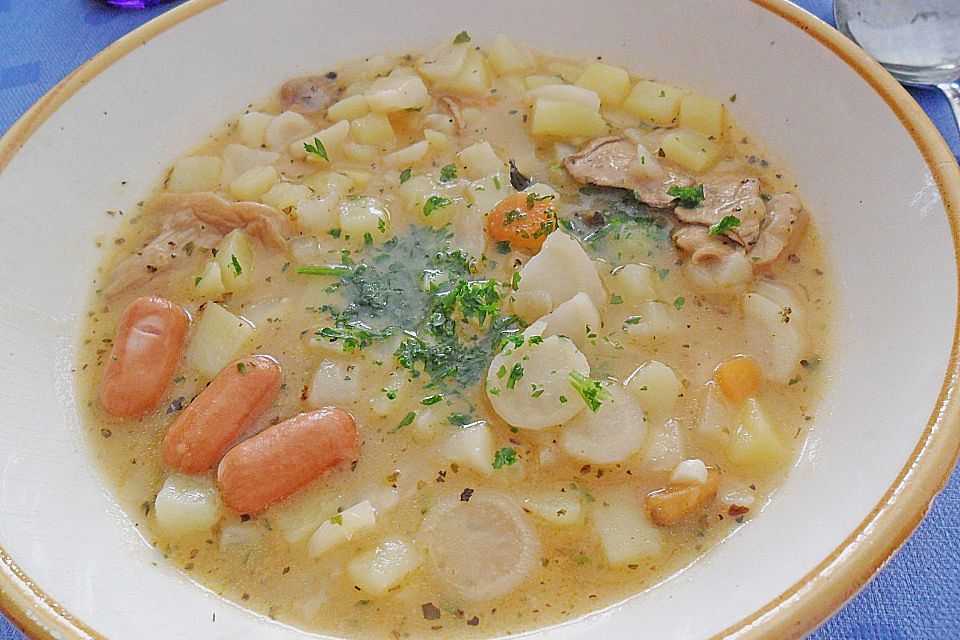 Böhmische Kartoffelsuppe