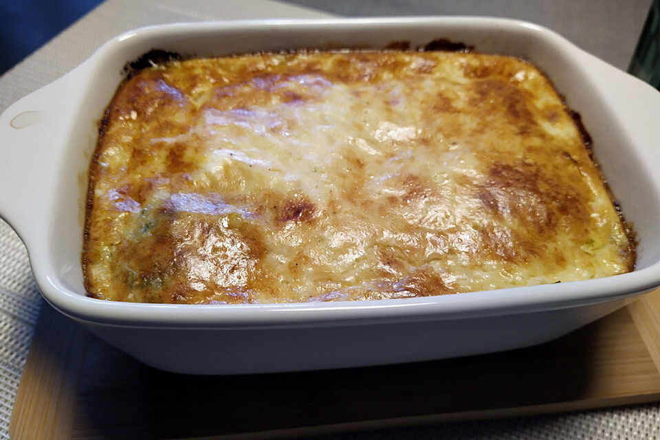 Pastinaken-Spinat-Gratin