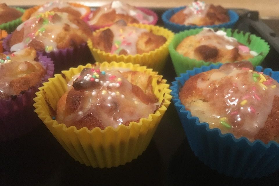 Apfel-Marzipan-Muffins