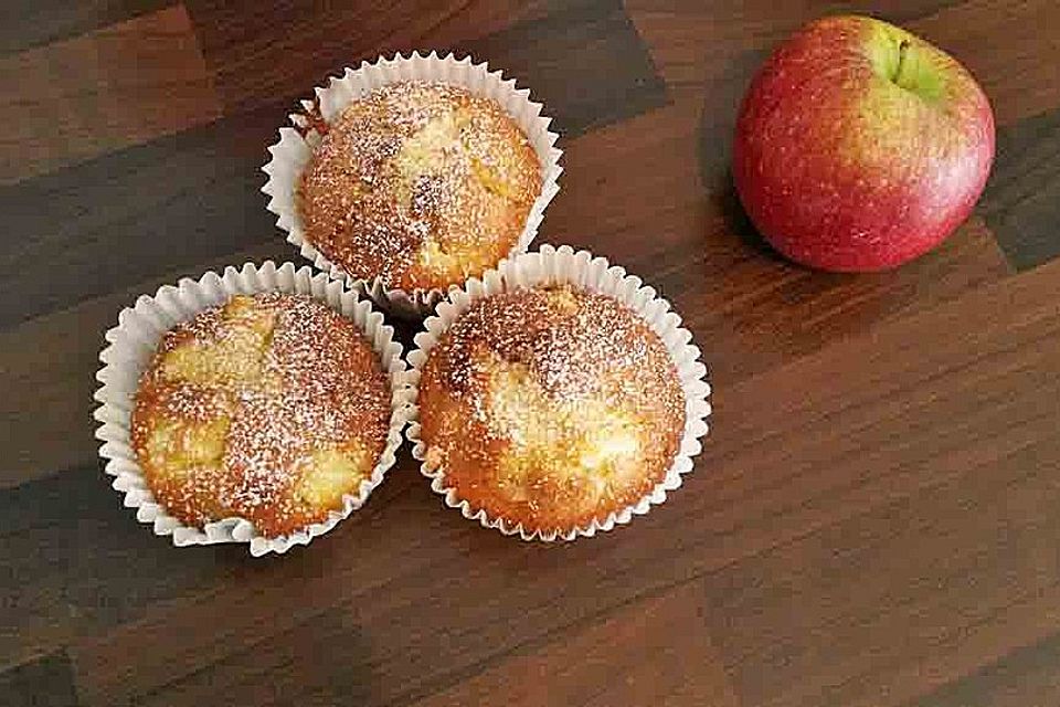 Apfel-Marzipan-Muffins