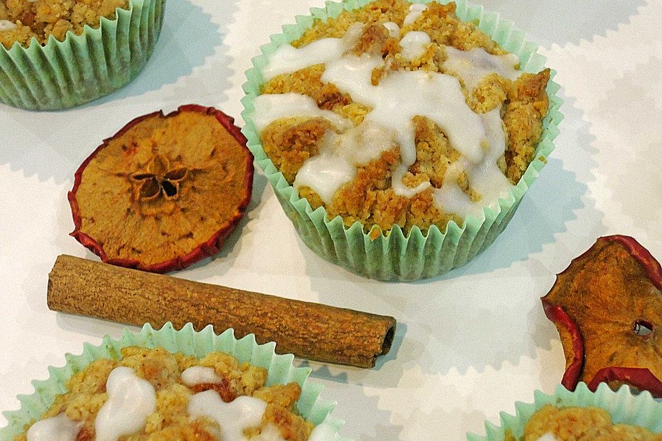 Apfel-Marzipan-Muffins