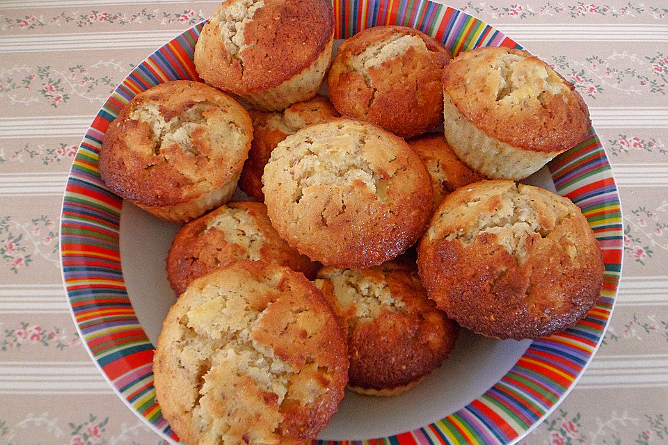 Apfel-Marzipan-Muffins