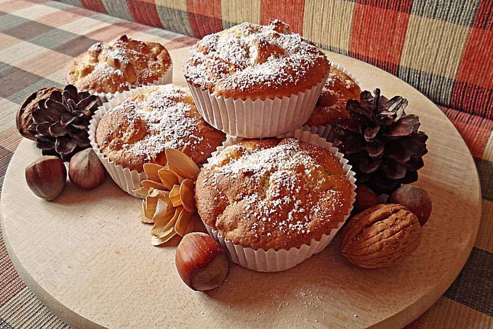 Apfel-Marzipan-Muffins