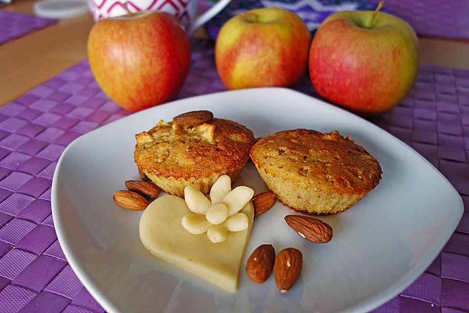 Apfel-Marzipan-Muffins