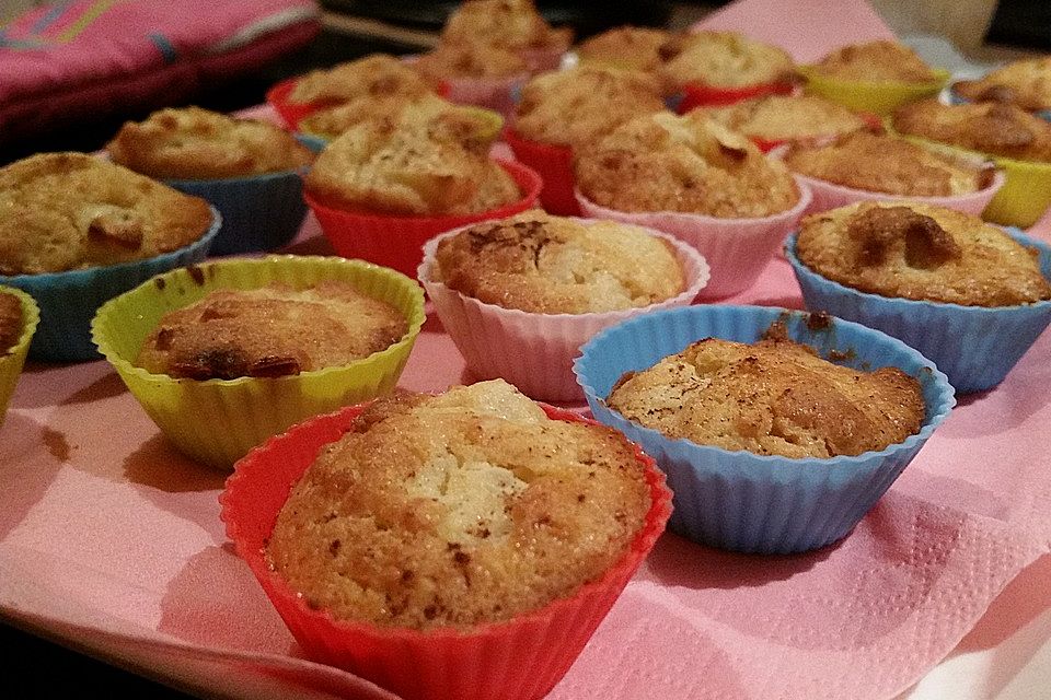 Apfel-Marzipan-Muffins