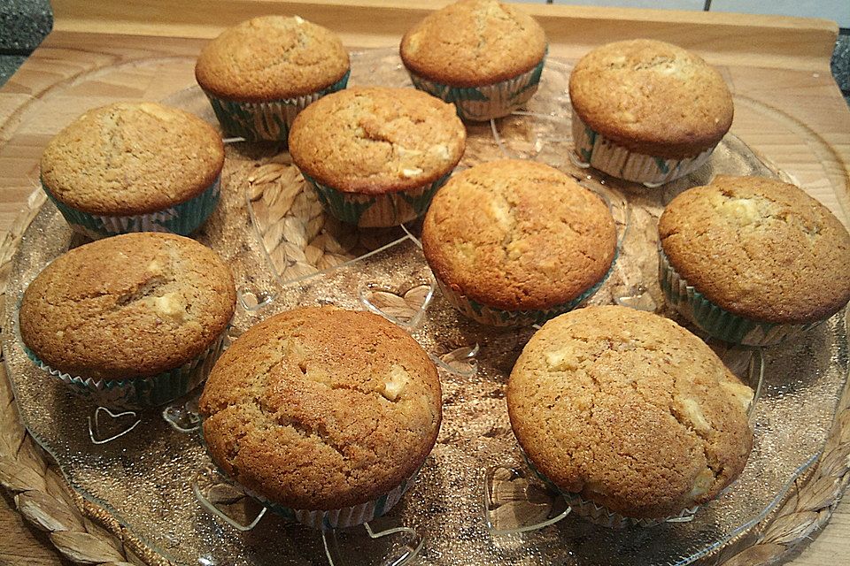 Apfel-Marzipan-Muffins