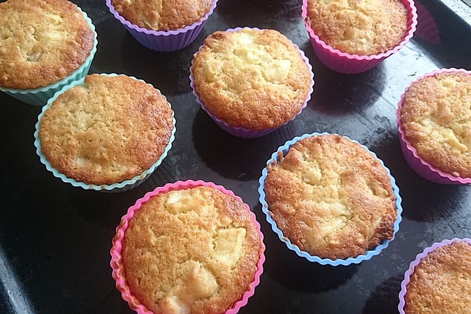 Apfel-Marzipan-Muffins