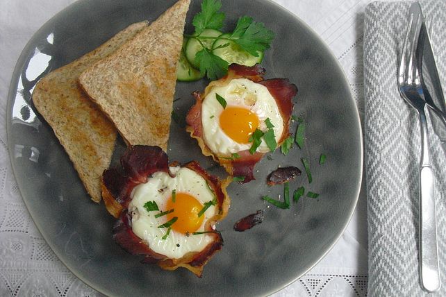 Frühstücksei im Schinkenmantel von Seehuhn| Chefkoch