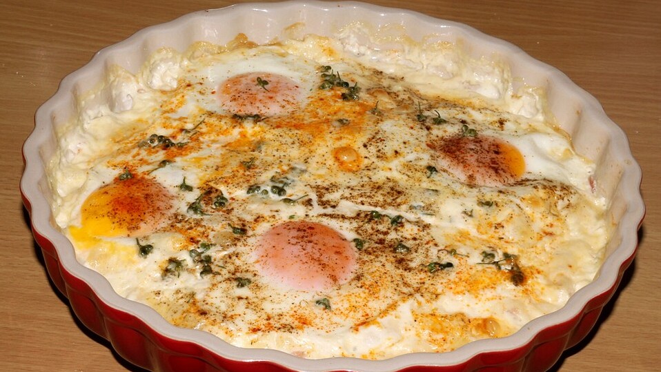 Holländische Käse-Eier