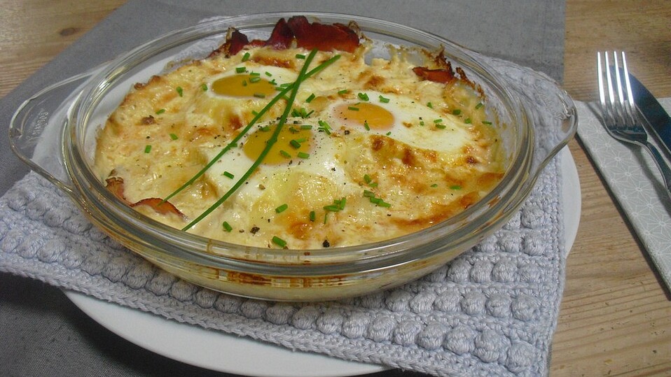 Holländische Käse-Eier