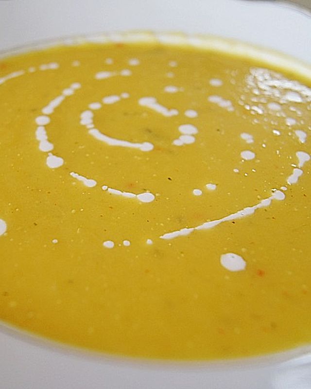 Kürbis - Mango - Suppe