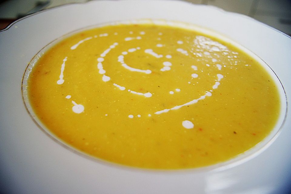 Kürbis - Mango - Suppe