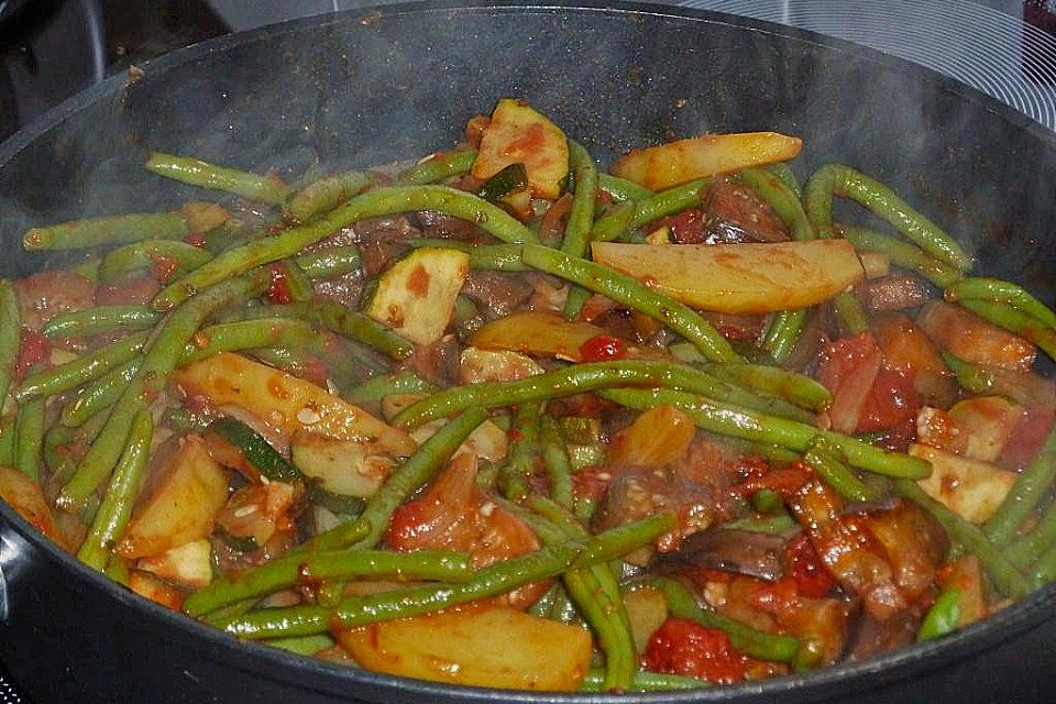 Hackbraten auf griechische Art