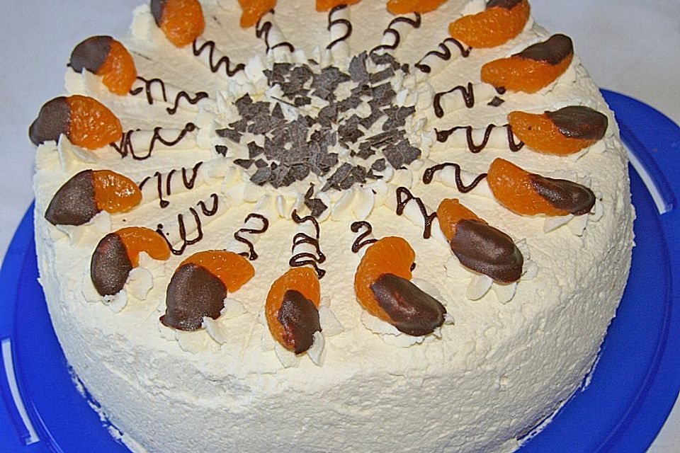 Mandarinen - Zitronen - Cremetorte