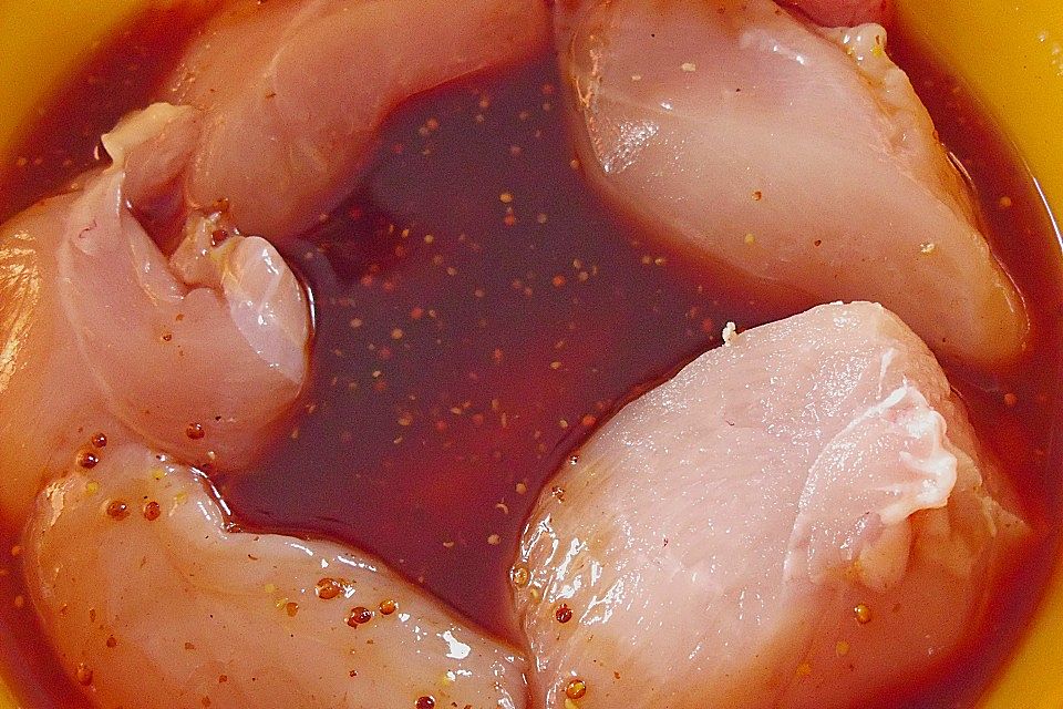 Marinade für Hähnchen oder anderes Fleisch für den Wok