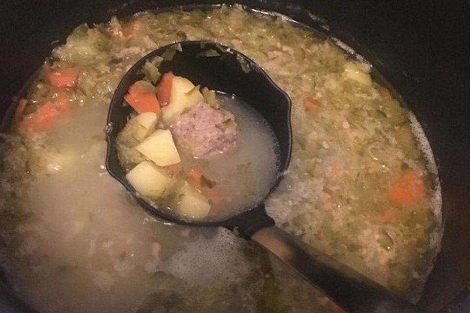 Polnische Gurkensuppe