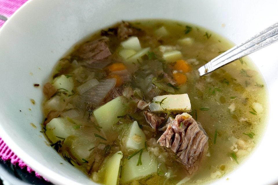 Polnische Gurkensuppe