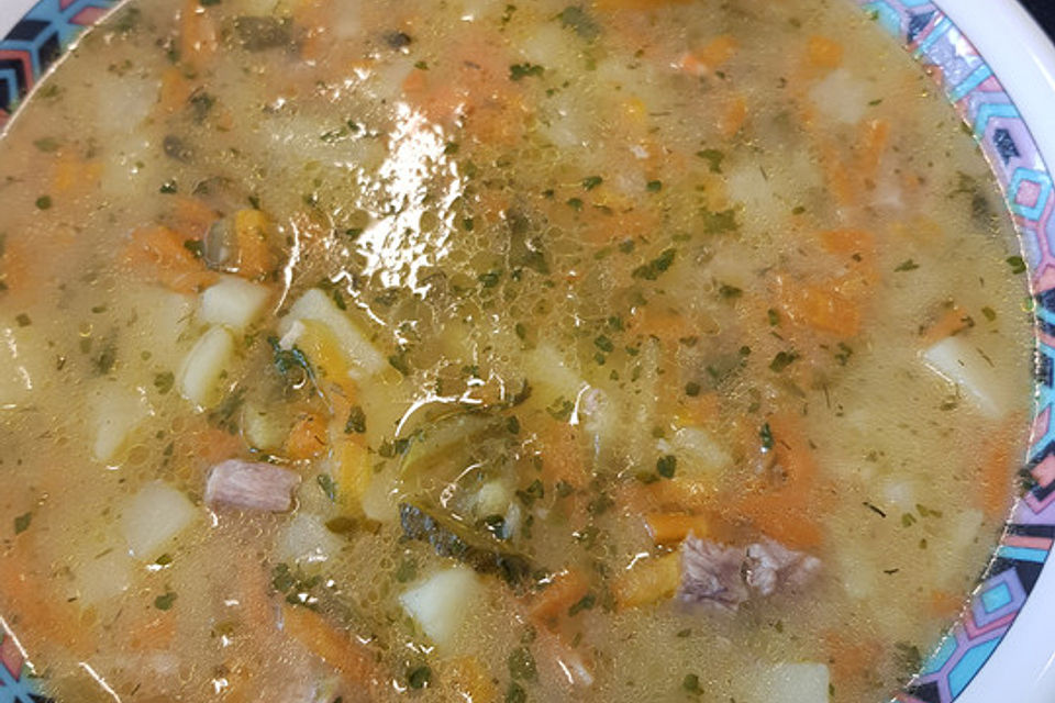 Polnische Gurkensuppe