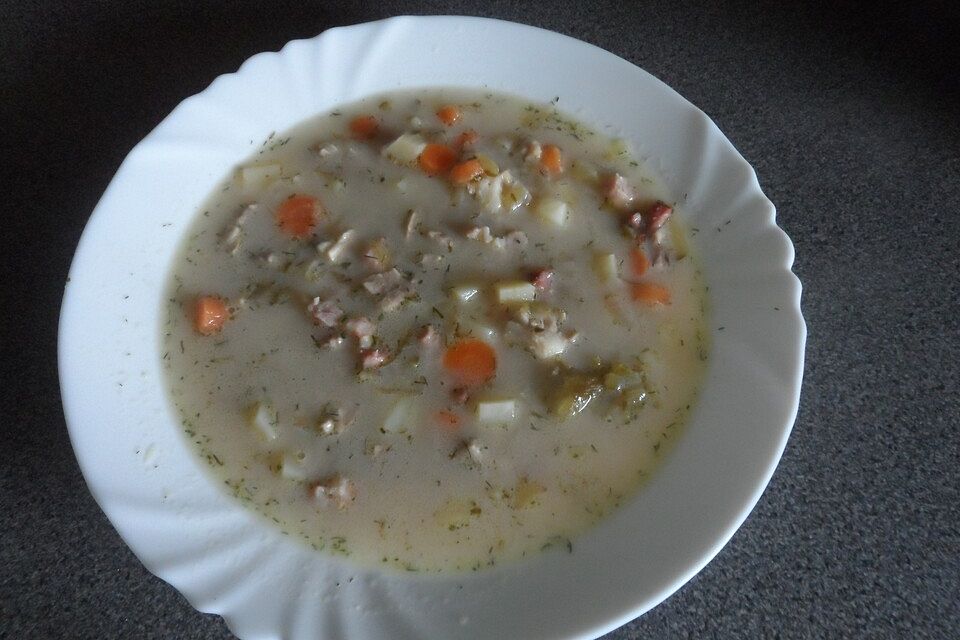 Polnische Gurkensuppe