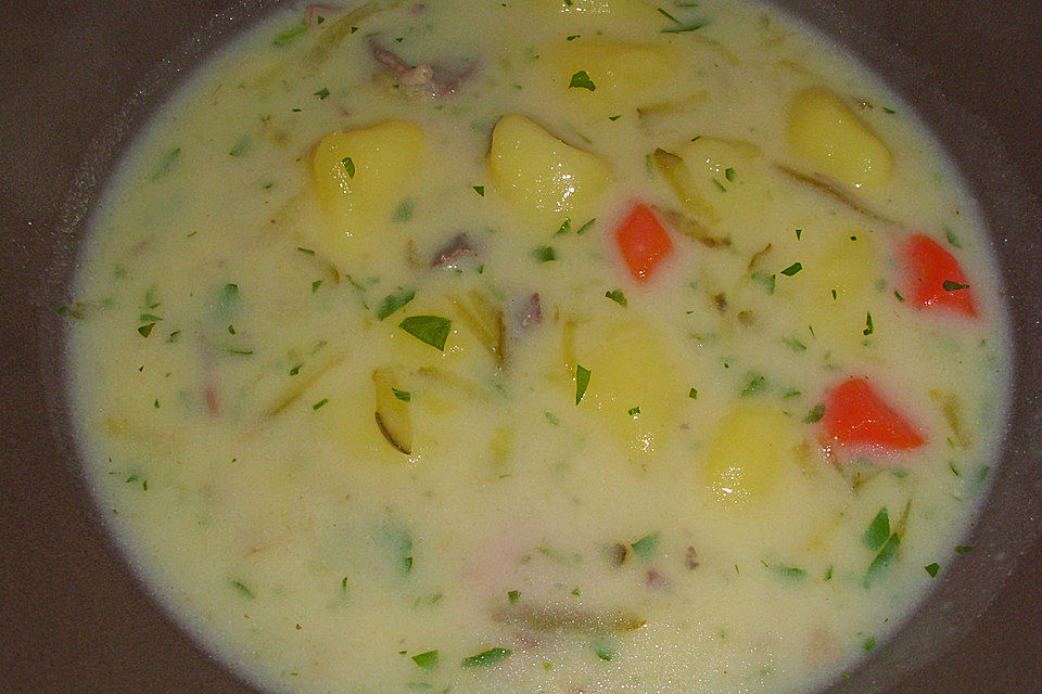 Polnische Gurkensuppe