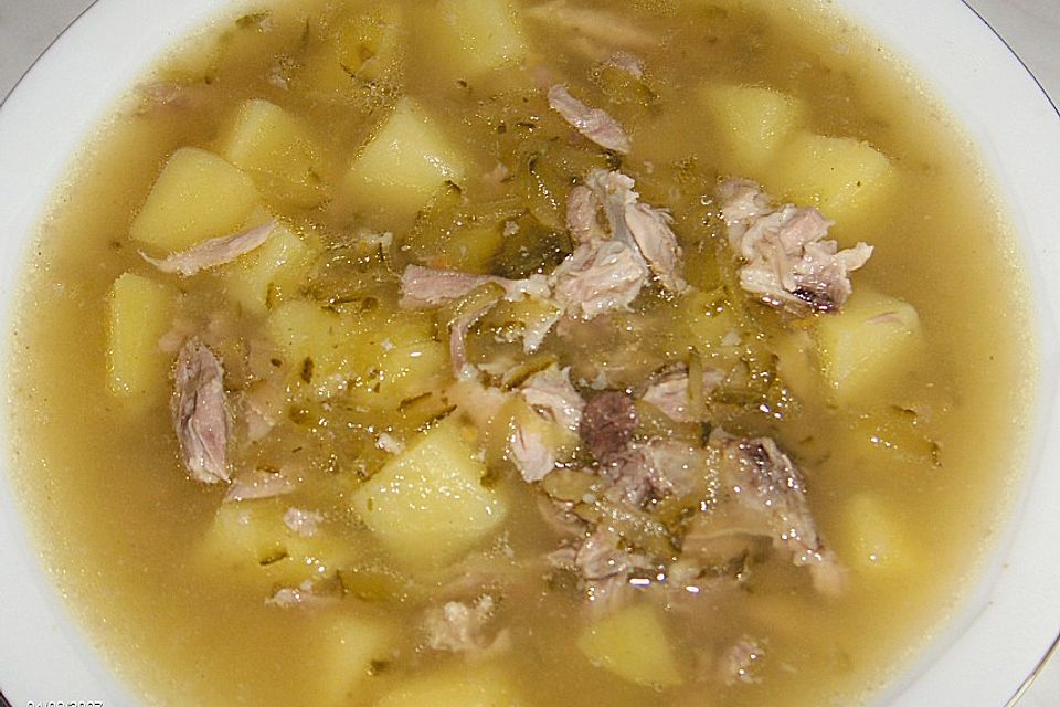 Polnische Gurkensuppe