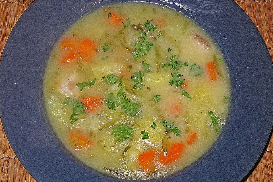 Polnische Gurkensuppe