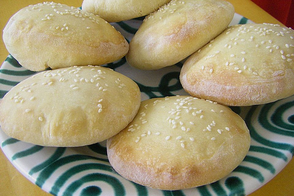 Brötchen für Hamburger