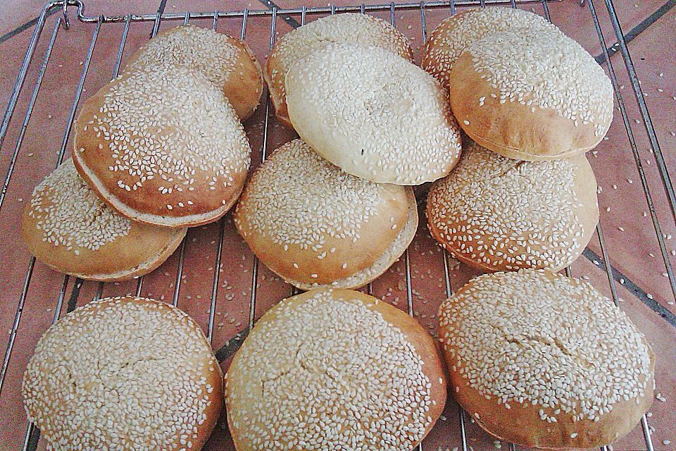 Brötchen für Hamburger