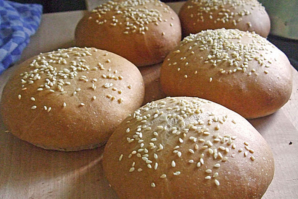 Brötchen für Hamburger