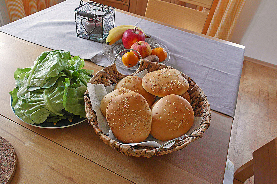 Brötchen für Hamburger