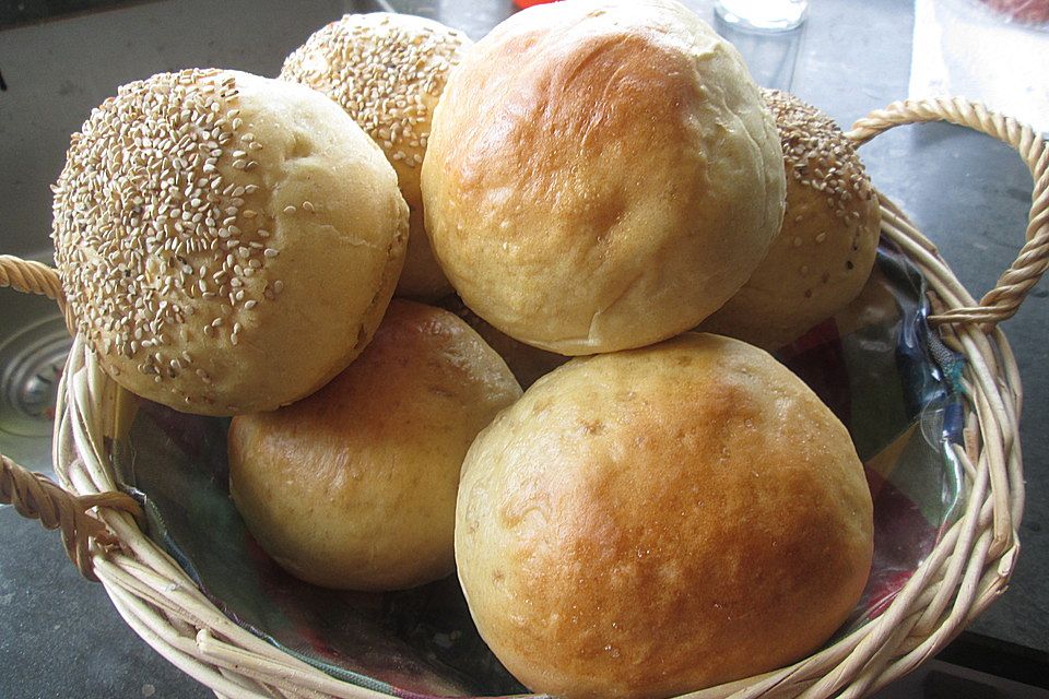 Brötchen für Hamburger