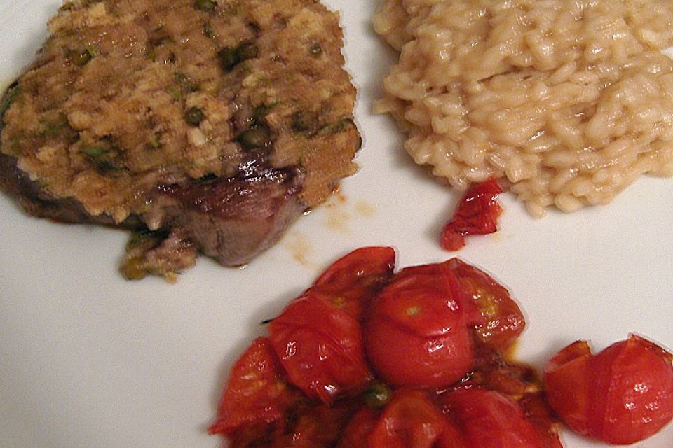 Filetsteak mit Senf - Honig - Pfefferkruste