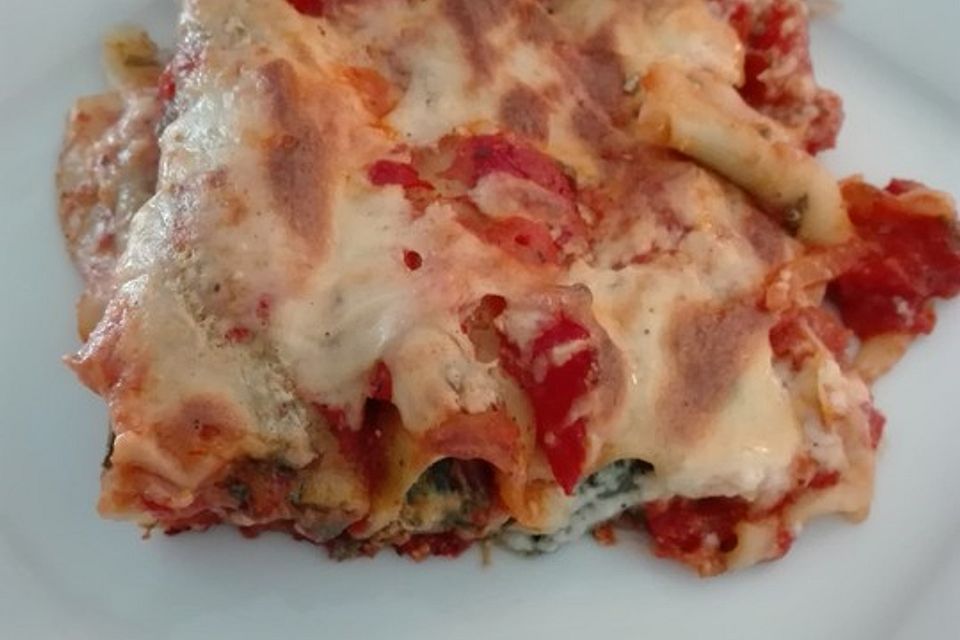 Cannelloni mit Ricotta und Spinat