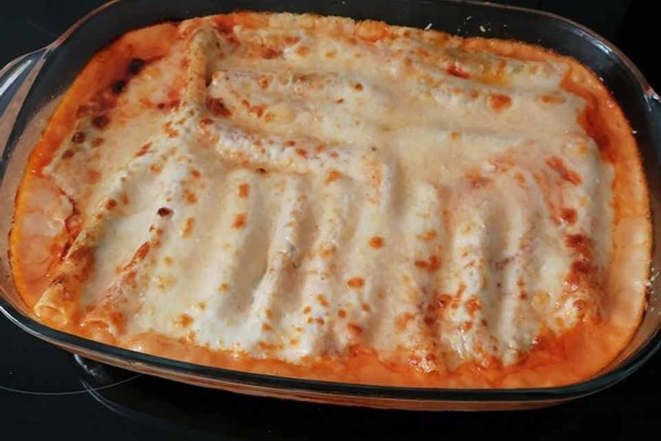 Cannelloni mit Ricotta und Spinat