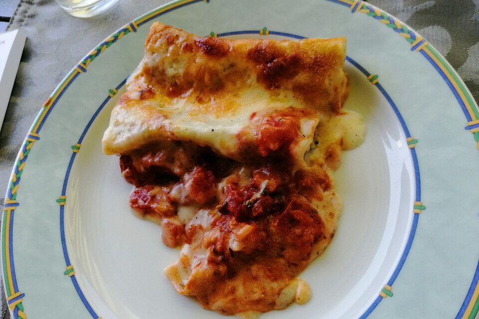 Cannelloni mit Ricotta und Spinat