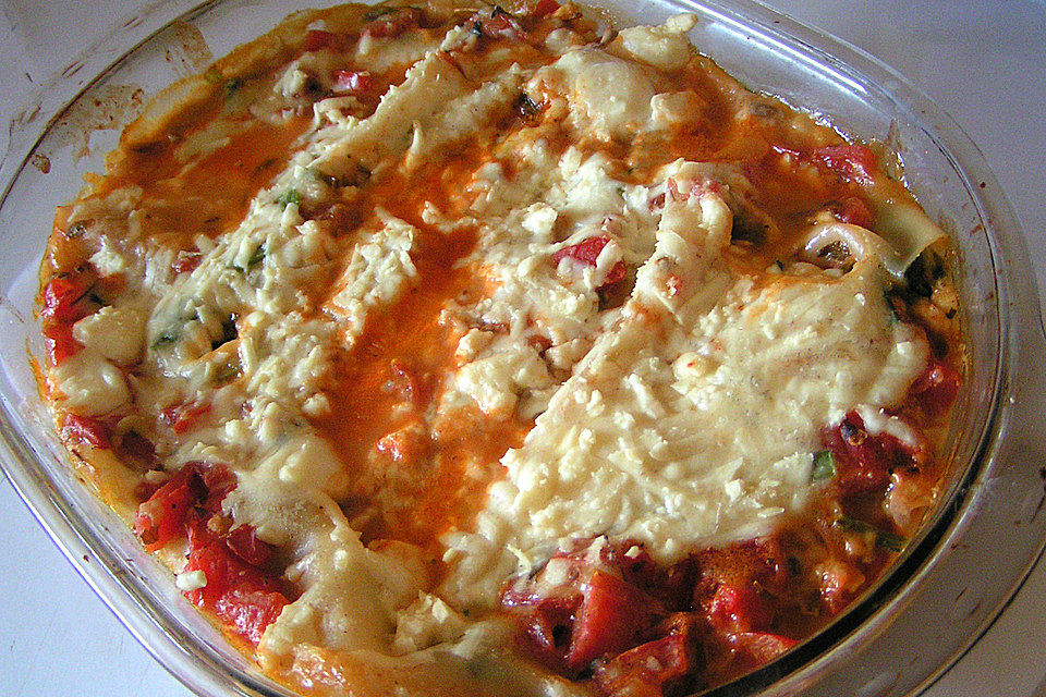 Cannelloni mit Ricotta und Spinat