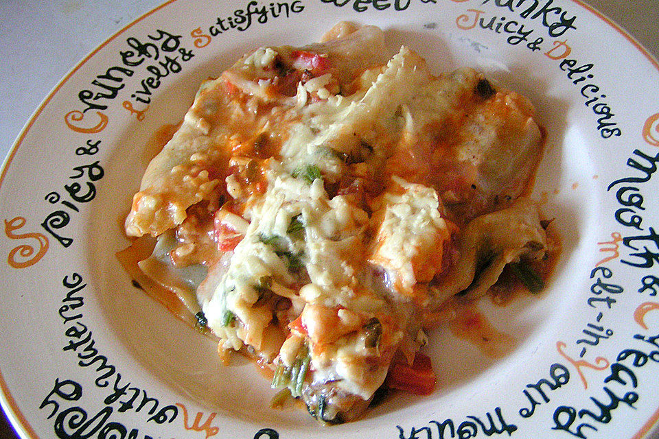 Cannelloni mit Ricotta und Spinat