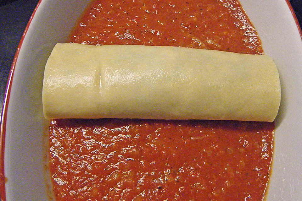 Cannelloni mit Ricotta und Spinat