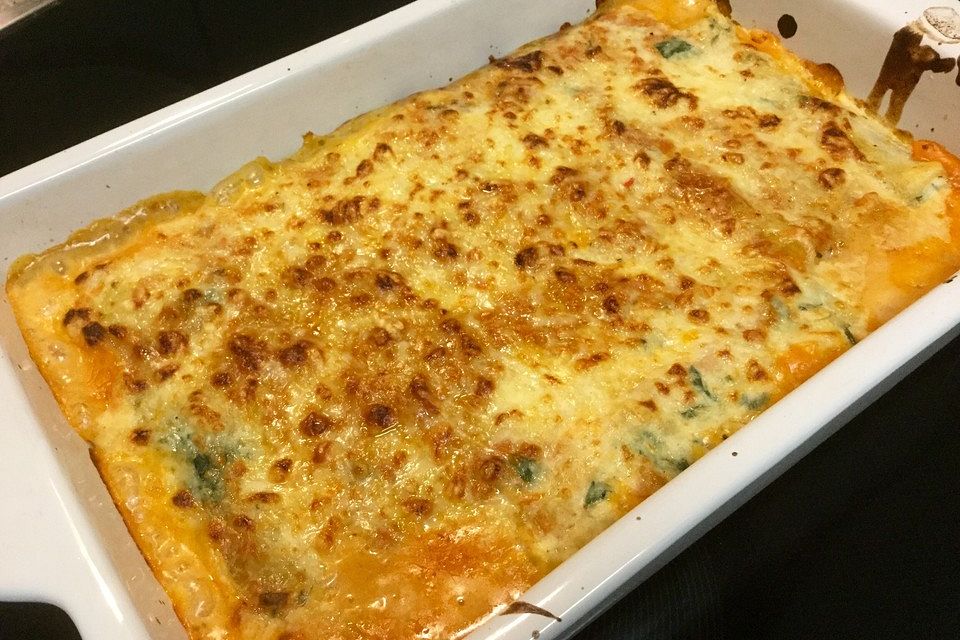 Cannelloni mit Ricotta und Spinat