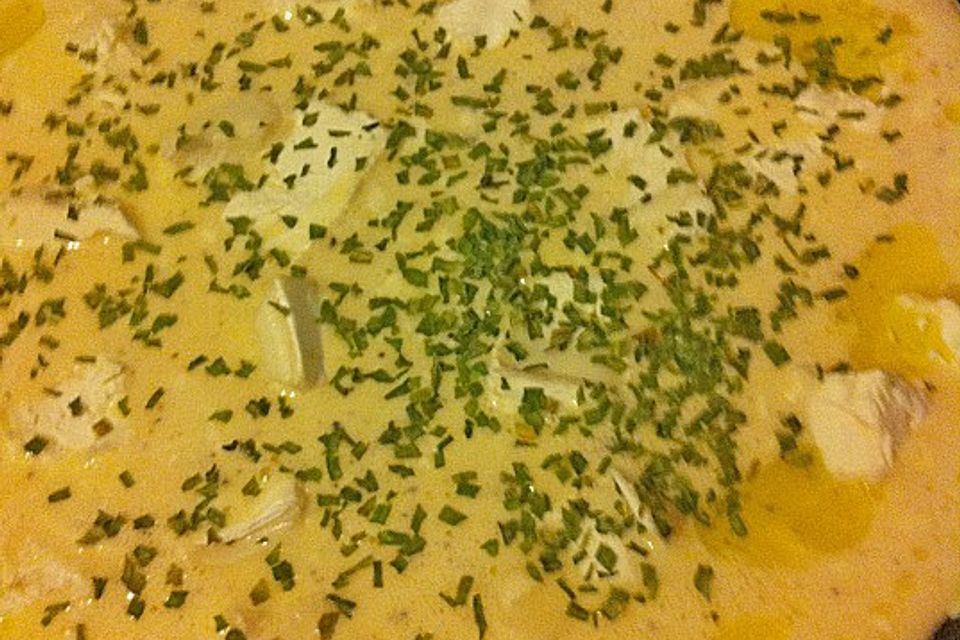 Omelett mit frischem Ziegenkäse und Bohnenkraut Omelett mit frischem Ziegenkäse und Bohnenkraut