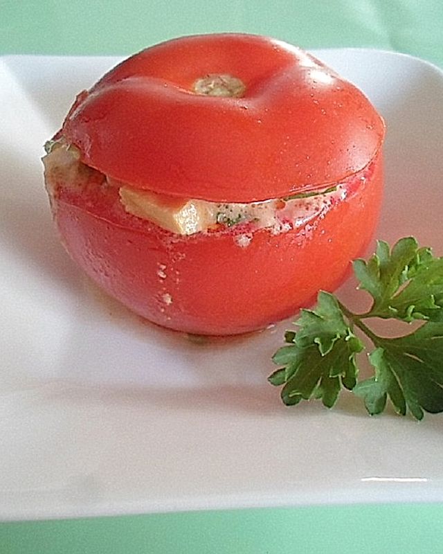 Schnelle, lecker gefüllte Tomaten