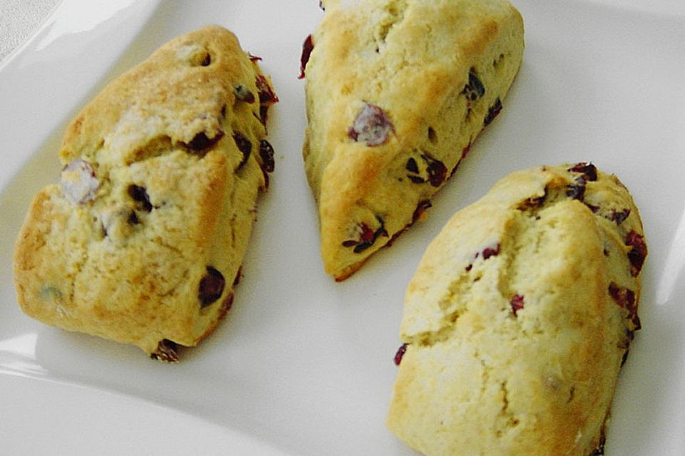 Scones  mit Cranberries