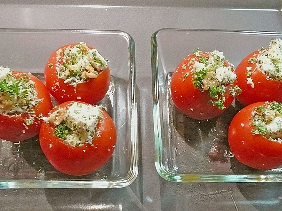 Gefüllte, überbackene Tomaten von plumbum | Chefkoch