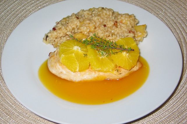 Orangen - Hähnchen mit Thymian von Babz_| Chefkoch