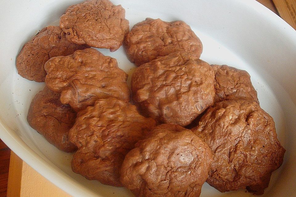 Bittersweet Chocolate Cookies with Pecans