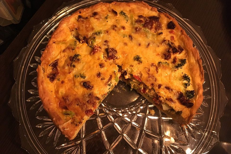 Paprika-Brokkoli Quiche