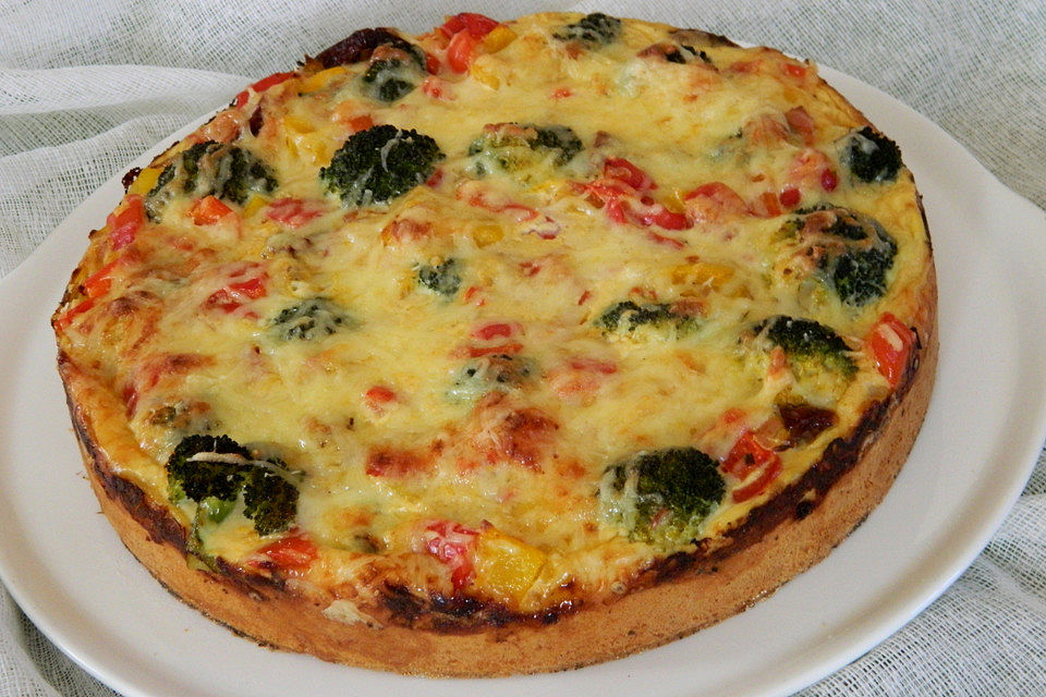 Paprika-Brokkoli Quiche