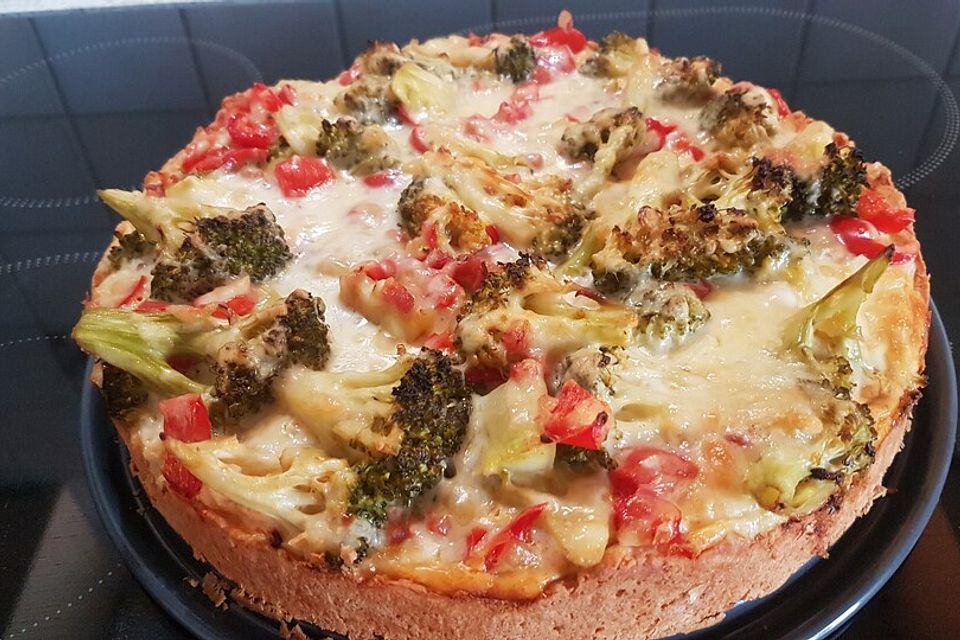 Paprika-Brokkoli Quiche