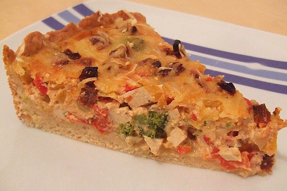 Paprika-Brokkoli Quiche